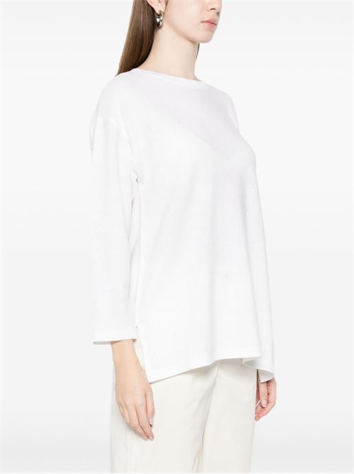 Maglia donna Emme Marella lurex con paillettes burro EMME Marella | SABBIA001